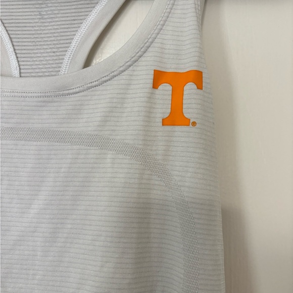 lululemon athletica White and Orange Tennessee Tank Top - Picture 2 of 6